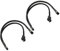 sourcing map PWM Fan Splitter Cable, 10.6 Inch 4 Pin Female to 3 Pin Male PC Fan Sleeved Power Extension Cable Adapter 1 to 2 Converter for Computer, Pack of 2