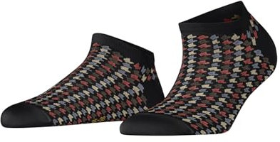 FALKE Damen Sneakersocken Vibrant Boost W Sn Lyocell kurz gemustert 1 Paar, Schwarz Black 3000, 39-42