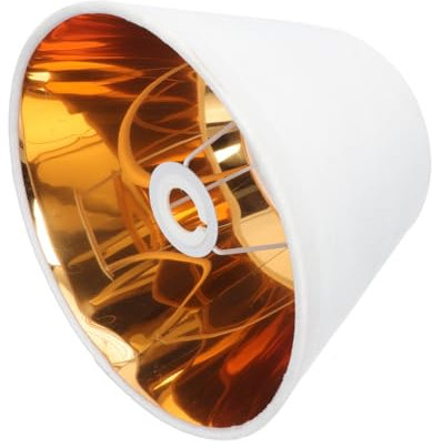 Hemobllo Eleganter Goldener Tischlampenschirm Für Den Innenbereich Wiederverwendbarer Lampenschirm Für Schreibtischlampe Sanfte Lichtstreuung