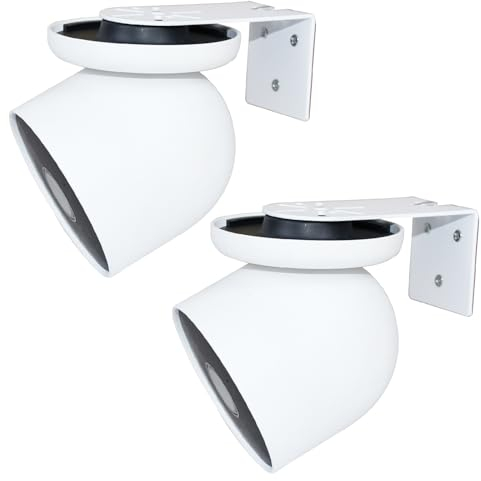2 Stück Wandhalterung kompatibel mit Google Nest Cam Outdoor oder Indoor, Akku 2. Generation, Stick On & Drilling Sicherheits-Wandhalterung, Outdoor-Kamera-Halterung, Zwei-Wege-Installation