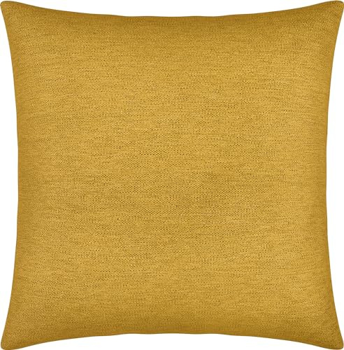 Erwin Müller Kissenhülle York Chenille Curry Größe 50x50 cm
