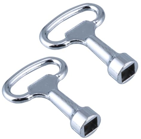 UENXRXE 2 Piezas Llave Cuadradillo, Llave Contador Agua, Llave Cuadrada 8 * 8 Mm Acero Inoxidable Llave De Ventilación Llave De Medidor De Gas Llave Ascensor Para Contador De Agua De Gas Y Ascensor