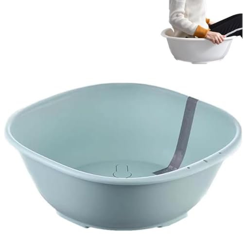 Baño Sitz para hemorroides, bañera de asiento, kit de baño para mujeres y hombres, área de asiento más amplia, cuenco más profundo (verde)