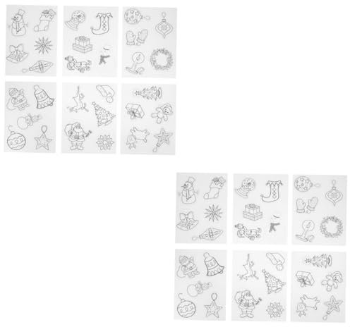 STOBOK 2sätze Weihnachts Heat Shrink Folien Teiliges Für Bastelarbeiten Kreative Kunstprojekte Wiederverwendbar Und Langlebig Dekorationen