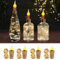 LETOUR Flaschenlichterkette Korken,4 Stück Korken Lichterkette 2M/20LEDs Warm weiß Lichterkette Flaschen Lichterkette Flaschenkorken Flasche für Hochzeitsdeko Weihnachten Deko