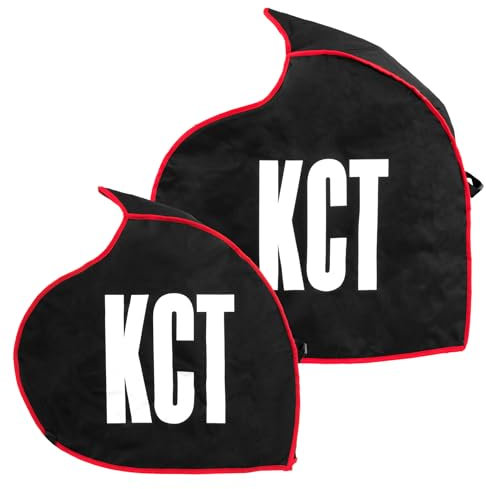 KCT Motorcycle Tyre Warmer Covers Overskin Tire Warmers Insulated Blankets Set of 2 - Fits 17 inch tyres 120 Front / 180-200 Rear