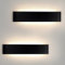 Mille Lucciole LED Wandleuchte Innen 2 Stück,Wandleuchte Innen Dimmbar 18W 28CM 2160LM,Wandlampe Dimmbar Schlafzimmer 3000K/4000K/6500K 3 Farbmodi,Wandlampe für wohnzimmer IP44 Wasserfest Schwarz
