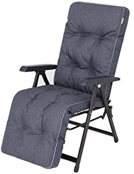 Bjird Liegenauflage 160x50x8 cm - Auflage für Gartenstuhl mit Fußstütze, Gartenliege und Liegestuhl – Wasserabweisend, UV-beständig, mit Bindebändern und Gummibefestigung - 160 x 50 cm, Marineblau