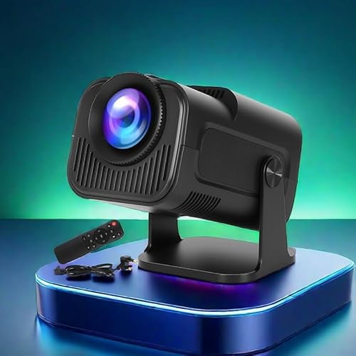 [Built-in Netflix & Youtube] Mini Video Projector for home & Office Xbox PS5 Switch Phone Business presentation Supports 4K 1080p WiFi 6 Android 11 Bluetooth 5.0 HDMI Build in Speaker Remote Control