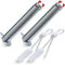 Muelles para bisagra de puerta como Bosch 00754866, juego de reparación con poleas para lavavajillas (rojo)