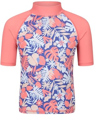 Mountain Warehouse Kinder Kurzarm Badeshirt | Leichtes, schnell trocknendes Schwimmshirt mit Sonnenschutz und flachen Nähten, ideal für Strand, Surfen und Sommer