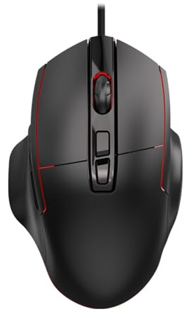 Bewinner Kabelgebundene Gaming-Maus, RGB 4-Farben-Atemlicht, 7 Programmierbare Tasten, Ergonomisches Design, mit Makrotastenanpassung, für PC-Laptop