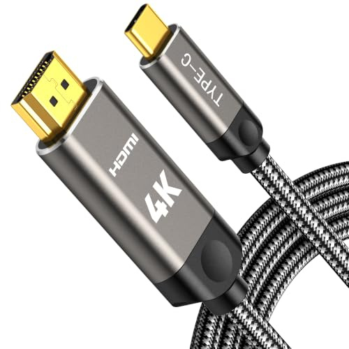 Southlight USB C to HDMI Cable 3.3FT/1M for Home Office 4K High-Speed HDR | Type-C to HDMI Braided 4K@60Hz [Thunderbolt 3/4/5 Compatible]DP Alt Mode, for iPhone 17,MacBook Pro Air Neo M5 M4 M3, iMac