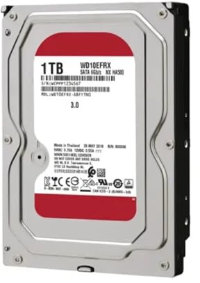 XJEDFTOZD HDD 1TB 2TB Plus NAS Hard Disk 4TB 3TB Internal Hard Drive HDD 6TB 5400RPM SATA 6Gb/s 128MB Cache 3.5 WD10EFRX WD40EFRX(WD10EFRX(1TB))