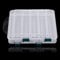Plastic Fishing Tackle Box, Lure Case, Double Sided Waterproof Visible Plastic Clear Fishing Lure Bait Hooks Fishing Tackle Accessory Storage Box Case Container (10 Slots)
