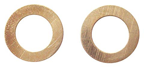 Taschenmesser Messingscheibe, Klappmesser Teflon Flachwaschscheiben, Pivotpin -Unterlegscheiben für Messermacher, Satz von 20 -teiligen Teilen (Messing, B)