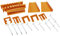 METALLMOBELL - Pannello Porta Attrezzi da Parete | 22 Pezzi, Ganci e Staffe | Parete Attrezzata Officina, Pannelli da Parete, Pannello Portautensili TH001
