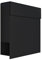 Briefkasten mit Zeitungsfach, Design Wandbriefkasten Manhattan Schwarz - Bravios.
