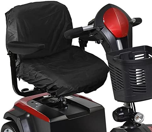 Harrington Marley Sitzbezug für Rollstuhlfahrer, Polyester, elastische Rückseite, Schwarz