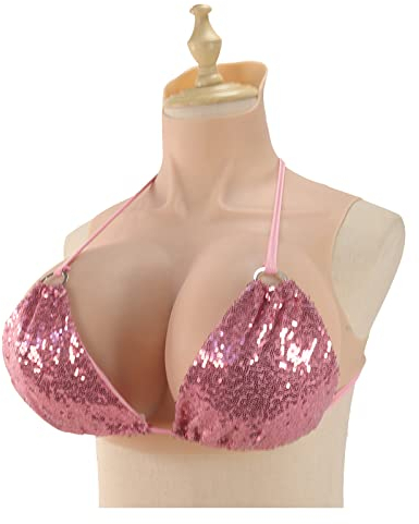 RITMI Brustprothesen aus Silikon, realistische K Cup Prothese für weibliche Mastektomie für Crossdresser gefälschte Brüste, Drag Queen,Color 3,Silicone Filled