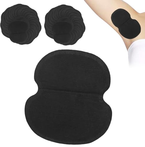 Klänningsköldar för Män Kvinnor, 60 St Underarm Armhåla Svettkuddar Non-Woven Tyg Klänning Kläder Underarm Svettskydd Svart