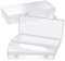 WLLHYF 3Pack Small Plastic Storage Containers with Hinged Lids, Rectangle Clear Plastic Storage Containers Box for Beads Jewelry and Crafts Items (6.1 x 2.56 x 1.18 Inch)