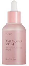 NACIFIC - Doppelte Feuchtigkeitsversorgung und Peeling: Erleben Sie die doppelten Vorteile unseres Pink AHA BHA Serums, formuliert, um natürliche Säuren zu peelen und mit Wassermelonenextrakt zu