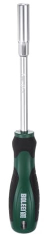 QUARKZMAN Llave de Tuercas Métricas de 7 Mm Cr-V con Punta No Magnética Ejes Huecos Destornillador de Vaso Hexagonal con Mango Antideslizante para Reparación de Automóviles