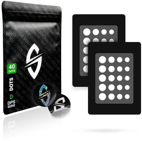 SensoryBoost DPS (f) Dot Skates (40 Stück) – Universelle PTFE Mausfüße – Ultra Schnell, Abgerundet, Niedrige Reibung, Hochwertig, Langlebig – High-End Glides für Gaming-Mäuse