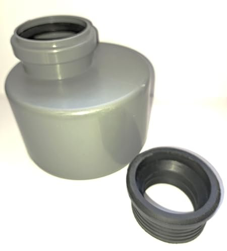 Soil Pipe Adaptor 110 mm to 40 or 50 mm Inlet - Push-Fit Sewerage - Grey