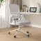 naspaluro Silla de Oficina con Reposabrazos Plegables, Silla Escritorio Ergonómica, Giratoria Ordenador de Malla, Soporte Lumbar, Regulable en Altura, Adecuada para la Oficina en Casa, Estudio, Gris