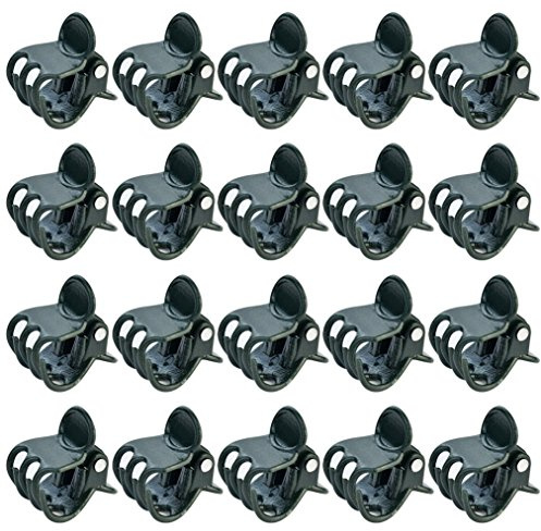 baotongle 100 Pcs Pflanze Clips, Orchidee Clips Pflanze Orchidee Unterstützung Clips Flower und Vine Clips für die Unterstützung Stiele Vines Wachsen aufrecht Dunkelgrün