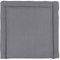 KraftKids Wickelauflage in Waffel Piqué grau, Wickelunterlage 60x70 cm (BxT), Wickelkissen