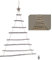 Spetebo Arbre décoratif mural en bois 40 LED avec 24 crochets – 100 x 60 cm – Décoration de Noël lumineuse à suspendre avec ornements décoratifs