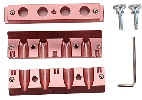 Lippenstift Kosmetik Diy Mould, 12,1 mm 4 Löcher Dual Use Lippenstiftform Kosmetische Lippenbalsam Tuben, Schnabeltyp(Roségold)