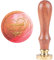 craspire Wachs-Siegel-Stempel Handarbeit Mit Liebe, Siegellack Stempel Herz Retro Holzstempel Wachssiegel 25 mm Abnehmbar Messingkopf Holzgriff Für Party Einladung Umschlag Grußkarte