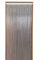 Cortina Mosquitera Puerta Exterior/Cortinas de plástico para Puertas Exteriores/Transparentes y de Colores. Ajuste Medida Ancho X Alto. Color: Cristal. Medidas: 60cm x 120cm