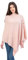 SAOL Damen Schal Wrap Poncho Strick Lammwolle Schal Leicht Cape Cardigan One Size, rosa - soft pink, Einheitsgröße