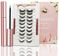 Viovy Magnetic Eyelashes with 10 Pairs Reusable False Eyelashes, Glue-Free, Natural, Black, Synthetic and Comfortable