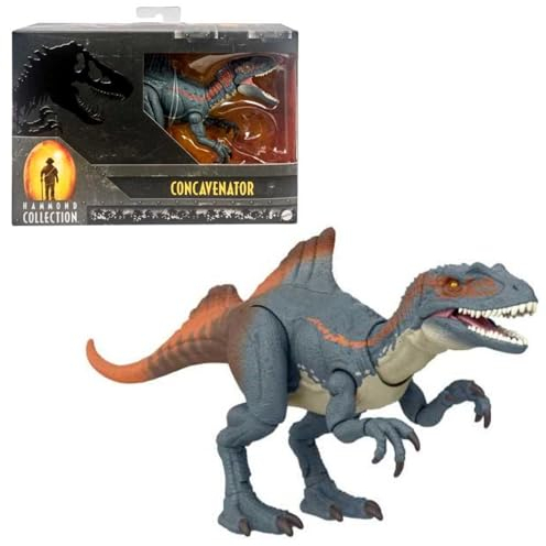JURASSIC WORLD Hammond Collection - Concavenator Premium-Dinosaurier-Sammelfigur, 30,5 cm jagdhungriger Dinosaurier und 20 realistische Bewegungspunkte, für Kinder ab 8 Jahren, HLP36