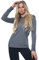 AA ESSENTAILS Women Ladies Long Sleeve Round Neck Plain Top Stretchy Casual Summer T-Shirts Basic Slim fit Tee Tops (Charcoal, 12-14) (ZJ-88487)
