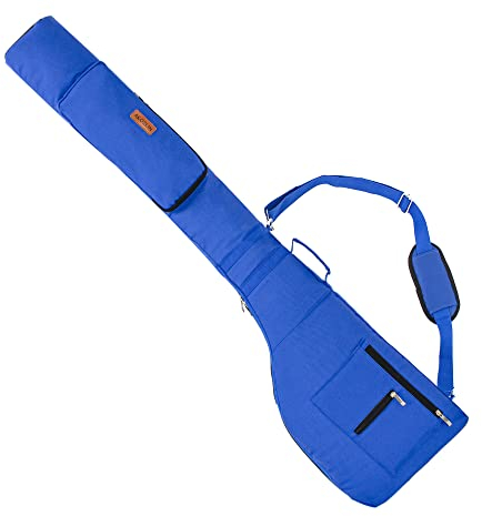 AKOZLIN Golf Tragetasche für 8-10 Golfschläger, leicht, faltbar, Reise-Golf-Hülle mit Gurt, wasserdicht, Sonntagstasche, blau, für Golfer