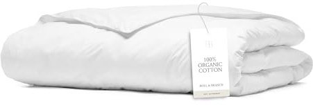 BOLL & BRANCH Down Duvet Insert - Full/Queen, Midweight - Luxury Shell - Cruelty-Free U.S. Down Bedding - Bafflebox, Maintains Loft
