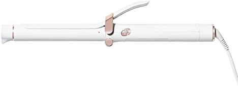 T3 SinglePass Curl Professional Curling Iron Custom Blend Ceramic Long Barrel Curling and Wave Iron with Adjustable Heat Settings for Shiny Smooth Curls and Waves