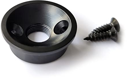 Guitar Anatomy Telecaster Electrosocket Jack Plate Screw in - Black