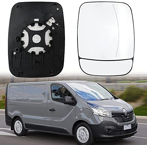 Außenspiegel Glas Für Opel Vivaro B 2014 2015 2016 2017 2018 2019. Links Rechts Rückansicht Beheizter (Weiss),Right
