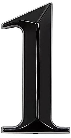 3 Inches Door Numbers 3D Mailbox Numbers Waterproof, Address Numbers Self Adhesive House Numbers Street Number Stickers for House Mailbox Apartment Hotel (Black-1)