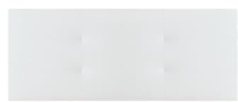 WIN REST Venus Kopfteil gepolstert Comfort hochwertige Betten, Holzstruktur, Bezug aus Kunstleder, weiß, 170 x 60 cm (Bett 150/160 cm)