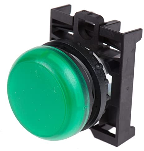 Eaton RMQ Titan M22 Leuchtmelder-Frontelement, Tafelausschnitt-Ø 22.5mm, Frontmontage, bündig, Grün Rund Kunststoff IP
