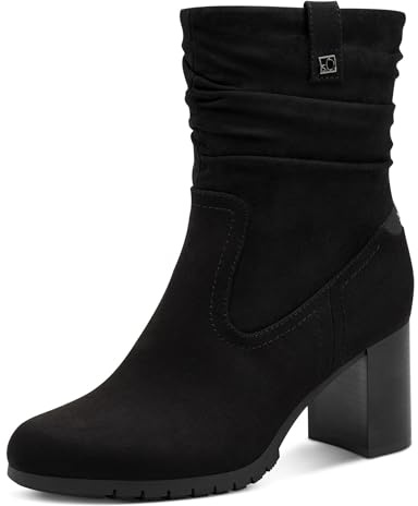 s.Oliver Damen Stiefel mit Absatz Elegant mit Blockabsatz, Schwarz (Black), 42 EU